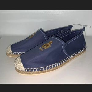 Ralph Lauren Mens Barron Flat Blue Slip On 9.5 New